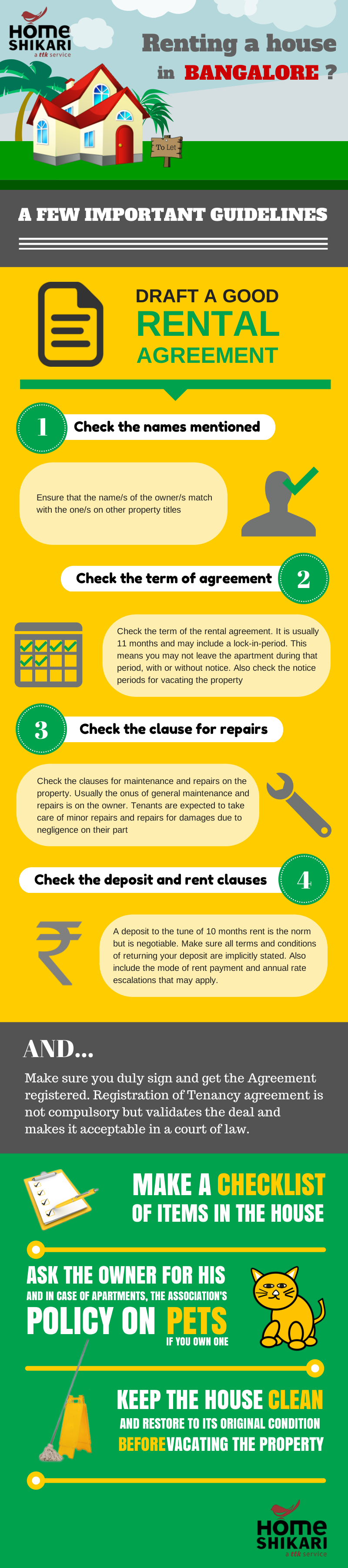 Renting tips Infographic